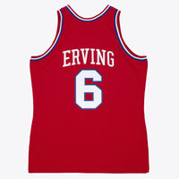 Philadelphia 76ers Mitchell & Ness Julius Erving 82-83 Authentic Road Jersey - Scarlet