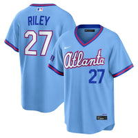 Atlanta Braves Austin Riley Nike Powder Blue 2026 City Connect Stadium Jersey