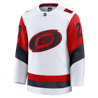 Carolina Hurricanes Sebastian Aho Fanatics White Away Premium Jersey