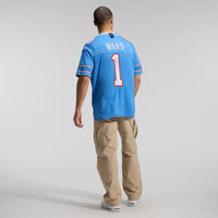 Tennessee Titans Cameron Ward Nike Light Blue Team Vapor F.U.S.E. Stitched Limited Jersey