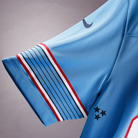 Tennessee Titans Keldric Faulk Nike Light Blue 2026 NFL Draft First Round Pick No.31 Game Jersey