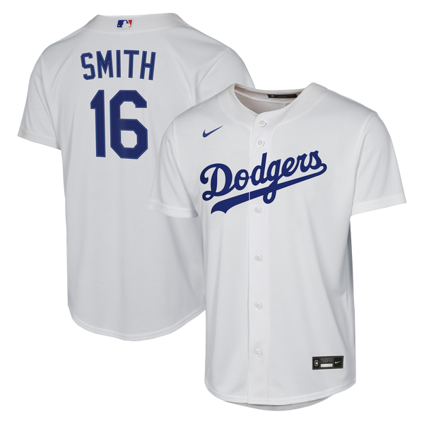 Male Los Angeles Dodgers Will Smith Nike White Home Replica Jersey