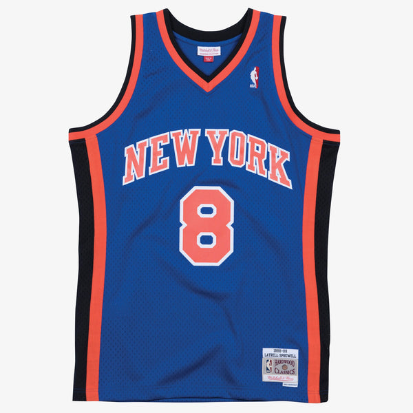 New York Knicks Mitchell & Ness Swingman Jersey Road Latrell Sprewell 1998-99