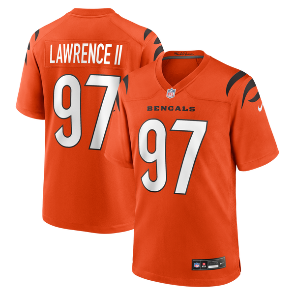 Cincinnati Bengals Dexter Lawrence II Nike Orange Game Jersey