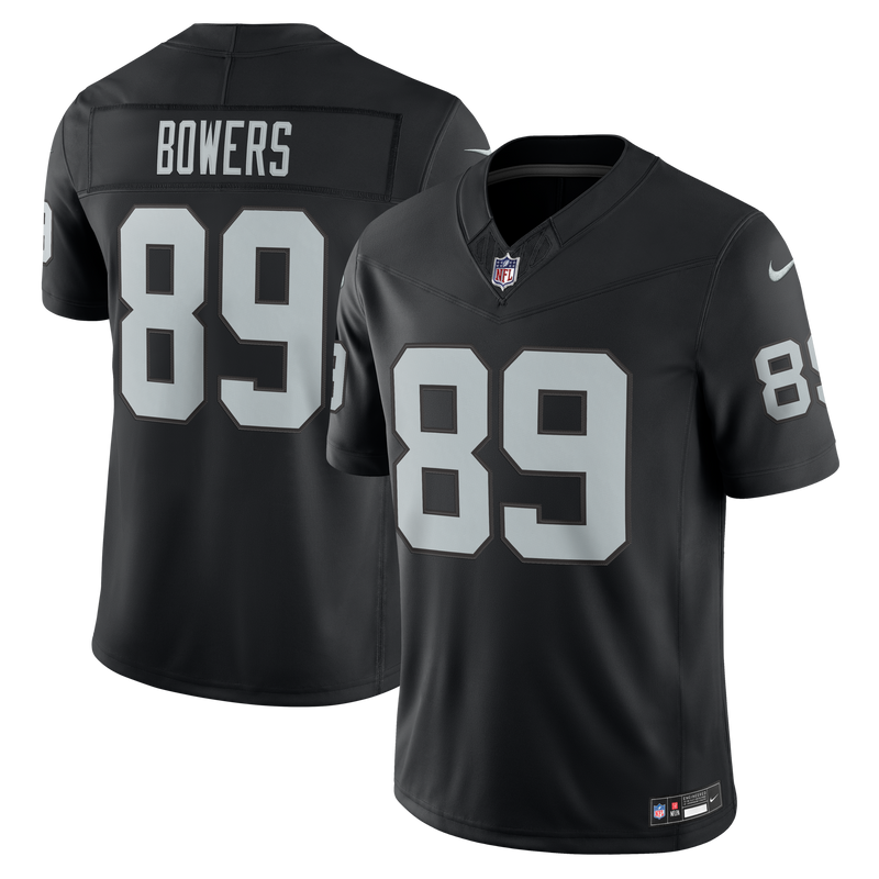 Las Vegas Raiders Brock Bowers Nike Black Team Vapor F.U.S.E. Stitched Limited Jersey