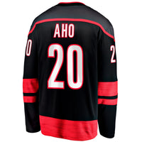 Carolina Hurricanes Sebastian Aho Fanatics Black Home Breakaway Jersey