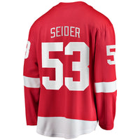 Detroit Red Wings Moritz Seider Fanatics Red Home Breakaway Player Jersey
