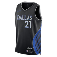 Dallas Mavericks Nike 2025/26 City Edition Swingman Jersey - Black - Daniel Gafford