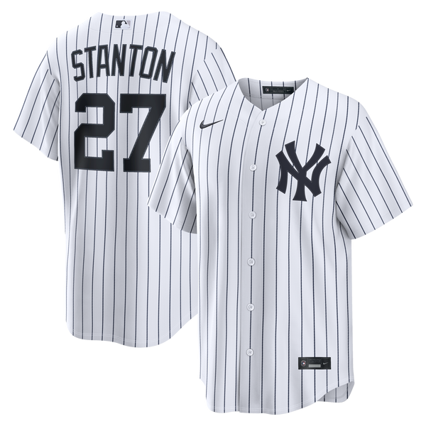 New York Yankees Giancarlo Stanton Nike White Home Replica Jersey