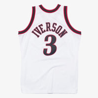 Philadelphia 76ers Mitchell & Ness Allen Iverson 1997 Authentic Jersey - White