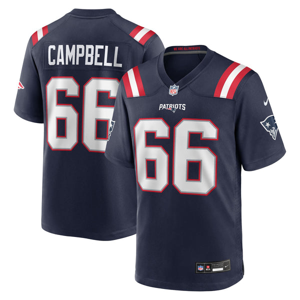New England Patriots Will Campbell Nike Navy Team Game Jersey