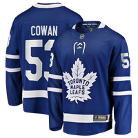 Toronto Maple Leafs Easton Cowan Fanatics Blue Home Breakaway Jersey