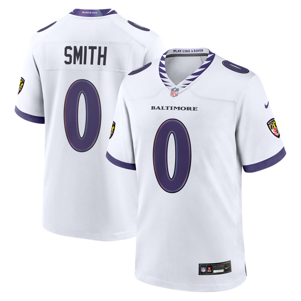 Baltimore Ravens Roquan Smith Nike White Game Jersey