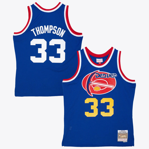 Denver Nuggets Mitchell & Ness David Thompson 1975 Dark Authentic Jersey - Royal Blue