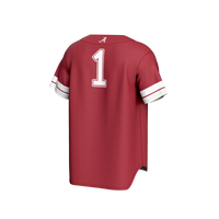 GameDay Greats #1 Crimson Alabama Crimson Tide Lightweight Collegiate Baseball Fashion Jersey