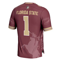 GameDay Greats #1 Garnet Florida State Seminoles Icon Print Football Fashion Jersey
