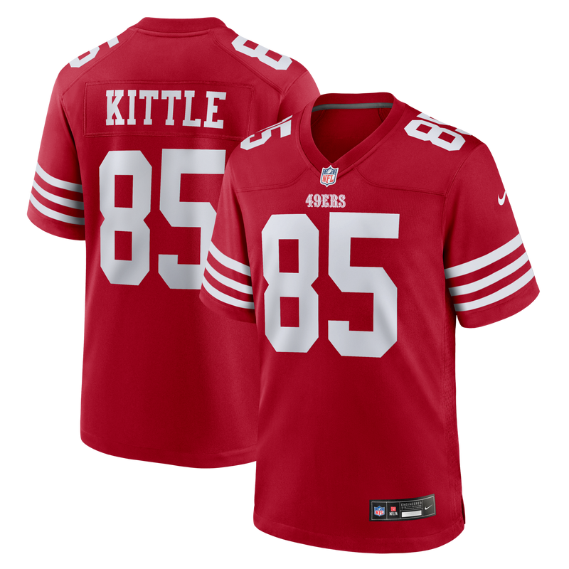 San Francisco 49ers George Kittle Nike Scarlet Player Game Jersey