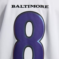 Baltimore Ravens Lamar Jackson Nike White Vapor F.U.S.E. Stitched Limited Jersey