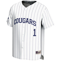 GameDay Greats #1 White BYU Cougars Lightweight Baseball Jersey