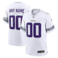 Minnesota Vikings Nike White Alternate Custom Game Jersey